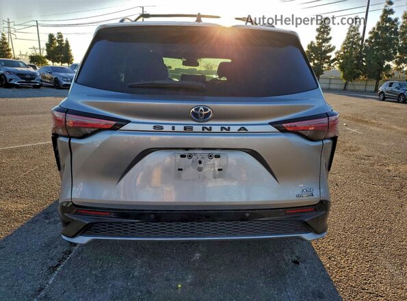 5TDXRKEC7MS043627 2021 TOYOTA SIENNA Silver Widok z tyłu
