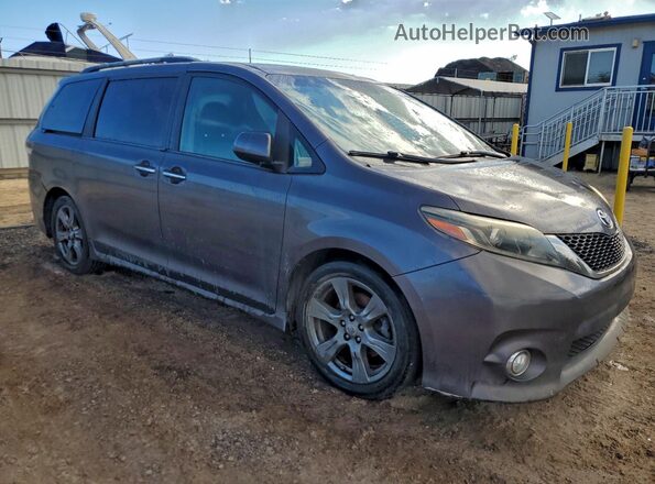 5TDXZ3DC3HS780319 2017 TOYOTA SIENNA Угольный Передняя правая четверть