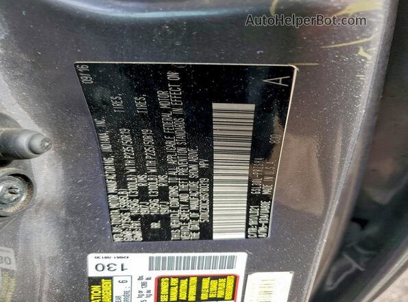 5TDXZ3DC3HS780319 2017 TOYOTA SIENNA Угольный Вид наклейки с VIN-кодом