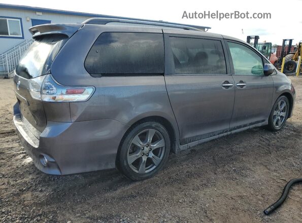 5TDXZ3DC3HS780319 2017 TOYOTA SIENNA Угольный 