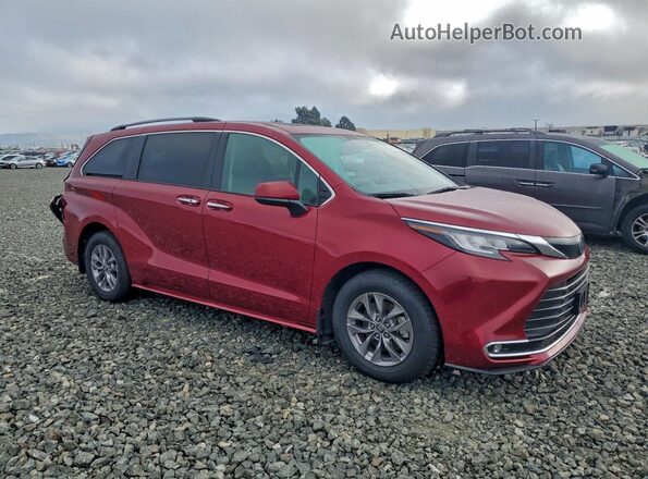 5TDYRKEC5NS125636 2022 TOYOTA SIENNA Red Delantero derecho