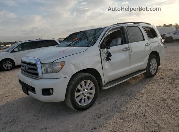 5TDYY5G13GS063737 2016 TOYOTA SEQUOIA Белый Передняя левая четверть