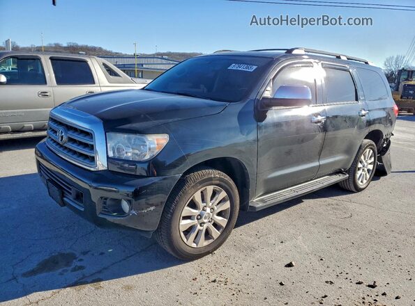 5TDYY5G16HS068352 2017 TOYOTA SEQUOIA Black Vista tres cuartos delantera izquierda