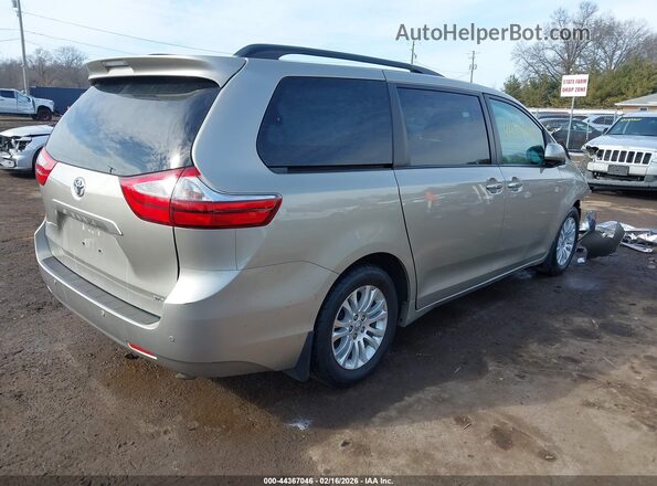 5TDYZ3DC3HS889836 2017 TOYOTA LE Champagne Задняя правая четверть
