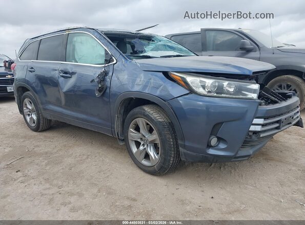 5TDYZRFH6JS243921 2018 TOYOTA LIMITED Синий Передняя правая четверть