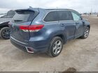 2018 Toyota Highlander Limited Синий vin: 5TDYZRFH6JS243921