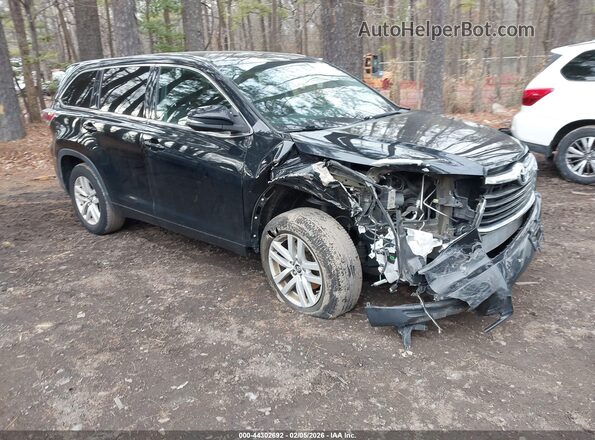 5TDZARFH6GS020122 2016 TOYOTA LE Черный Передняя правая четверть