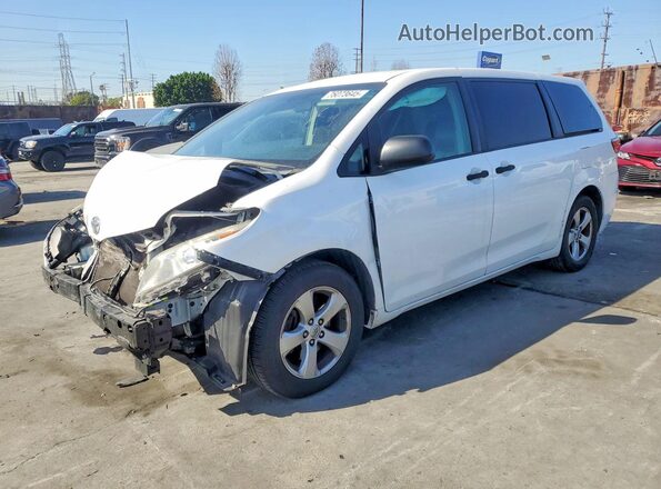 5TDZZ3DC2HS853897 2017 TOYOTA SIENNA Белый Передняя левая четверть