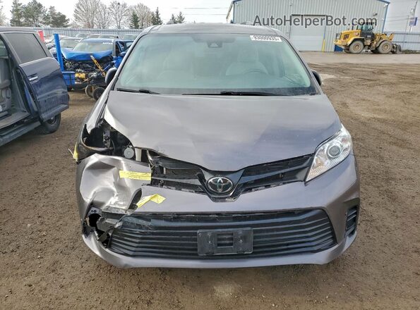 5TDZZ3DC2LS062763 2020 TOYOTA SIENNA Gray Front view