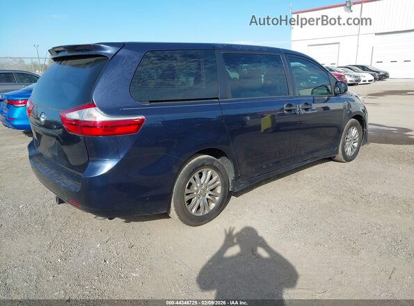 5TDZZ3DC3JS911859 2018 TOYOTA SIENNA Blue უკანა მარჯვენა