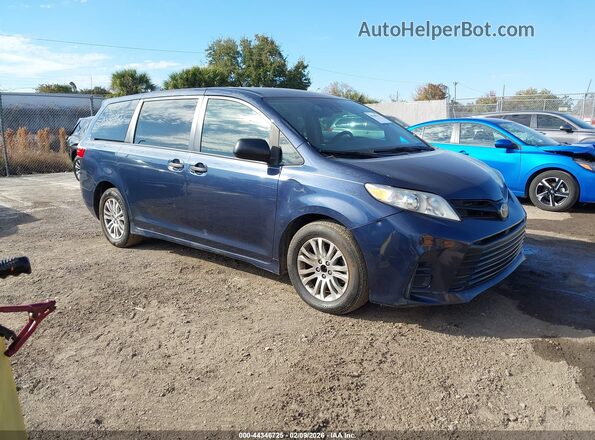 5TDZZ3DC3JS911859 2018 TOYOTA SIENNA Blue წინა მარჯვენა