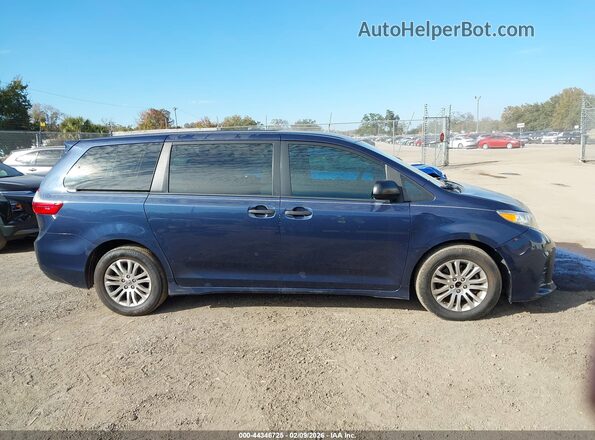 5TDZZ3DC3JS911859 2018 TOYOTA SIENNA Blue უკანა სალონის ხედი