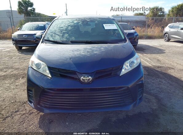 5TDZZ3DC3JS911859 2018 TOYOTA SIENNA Blue ხელსაწყოთა პანელის ხედი