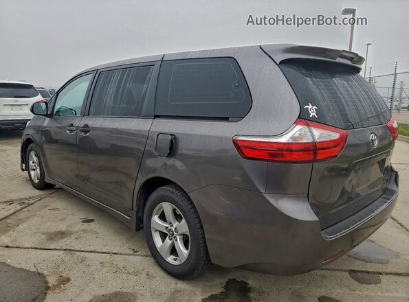 5TDZZ3DCXJS924575 2018 TOYOTA SIENNA Charcoal Trasero izquierdo
