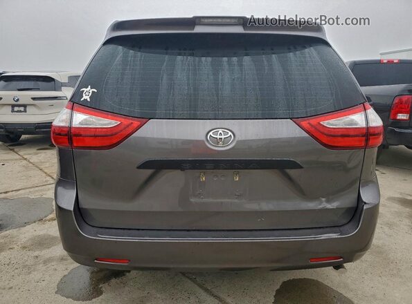 5TDZZ3DCXJS924575 2018 TOYOTA SIENNA Charcoal Vista trasera