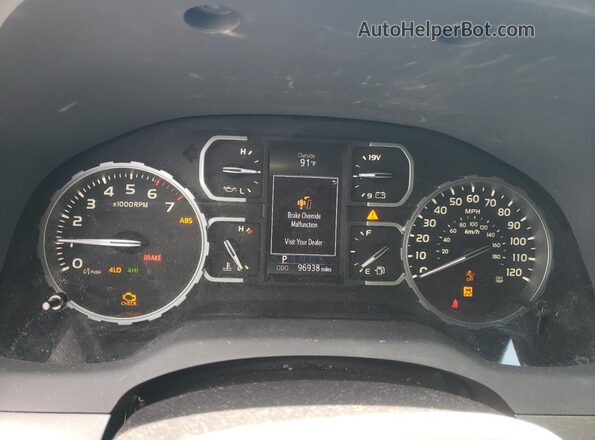 5TFDW5F14JX773723 2018 TOYOTA TUNDRA Белый Вид щитка приборов