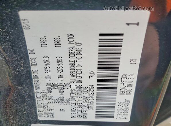 5TFDY5F13KX833504 2019 TOYOTA TUNDRA Black Вид підкапотного простору