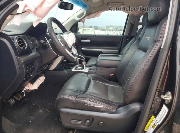 5TFEM5F10GX105310 2016 TOYOTA TUNDRA Black წინა სალონის ხედი