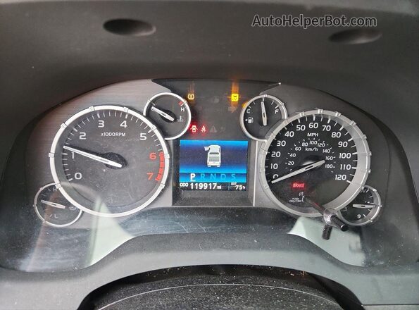 5TFEM5F19GX095389 2016 TOYOTA TUNDRA Синий Вид щитка приборов