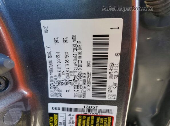 5TFKB5DB8SX280269 2025 TOYOTA TUNDRA Gray Շարժիչի բաժամունքի տեսք