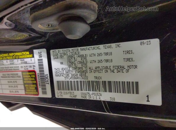 5TFLA5DB6RX136222 2024 TOYOTA TUNDRA Черный Вид подкапотного пространства