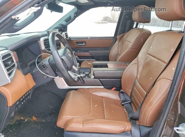 5TFMC5DB4PX022652 2023 TOYOTA TUNDRA Brown Vista interior delantera