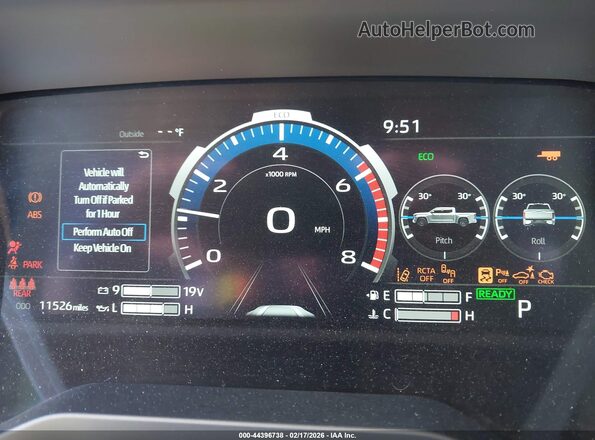 5TFMC5DB7SX094471 2025 TOYOTA TUNDRA HYBRID Синий Вид задних сидений
