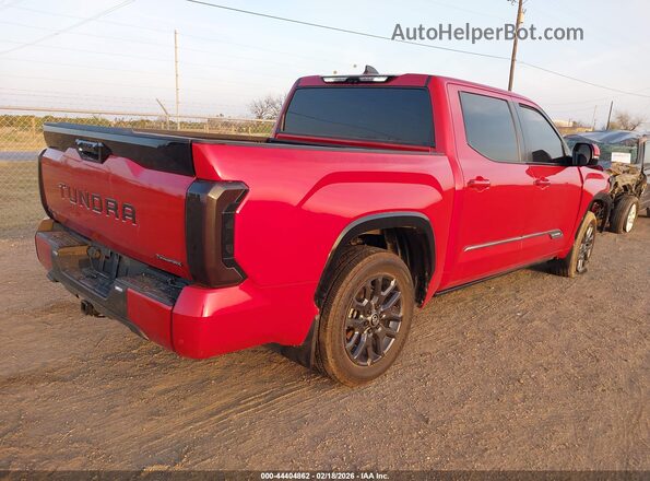 5TFNC5DB7SX102749 2025 TOYOTA TUNDRA HYBRID Красный Задняя правая четверть