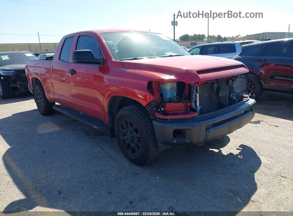5TFRY5F19MX274680 2021 TOYOTA TUNDRA Красный Передняя правая четверть