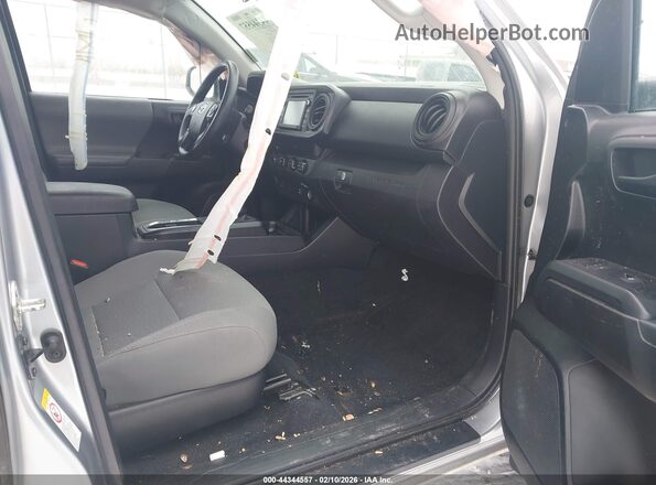 5TFSX5EN8KX068952 2019 TOYOTA TACOMA Silver წინა სალონის ხედი