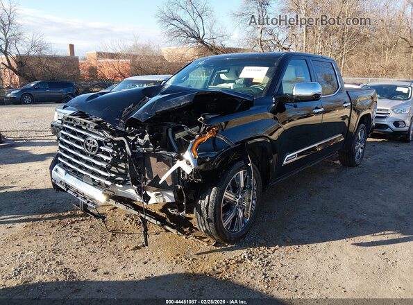 5TFVC5DB2PX017003 2023 TOYOTA TUNDRA HYBRID Black Առջևի ձախ երեք քառորդ տեսարան