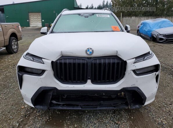 5UX23EM01P9P81669 2023 BMW X7 White Vista frontal