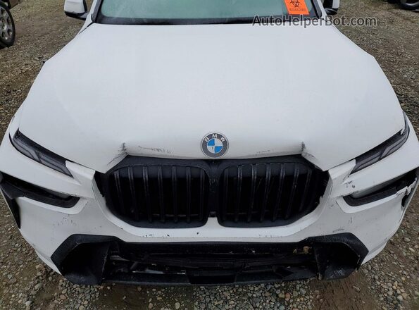 5UX23EM01P9P81669 2023 BMW X7 White Vista del compartimento del motor