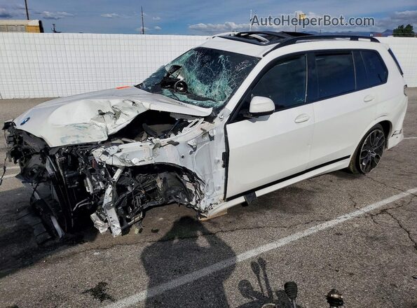 5UX23EM02P9N88172 2023 BMW X7 White წინა მარცხენა ხედი სამი მეოთხედიდან