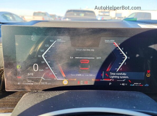 5UX23EM02R9V84254 2024 BMW X7 Черный Вид щитка приборов