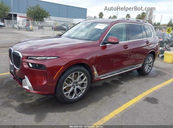 5UX23EM05R9T87756 2024 BMW X7 Red Przód lewy