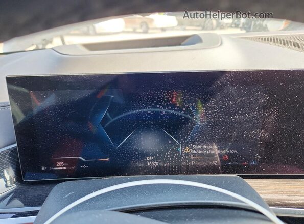 5UX23EM06P9R57826 2023 BMW X7 Black Вид щитка приладів