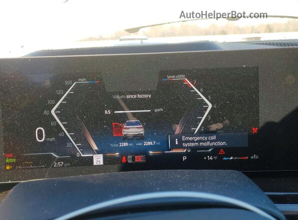 5UX23EM0XT9159100 2026 BMW X7 White Widok zestawu wskaźników