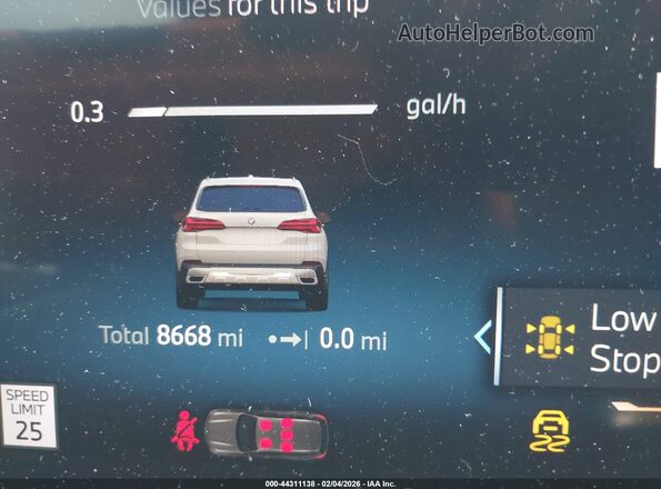 5UX23EU04T9048929 2026 BMW X5 Белый Вид задней части салона