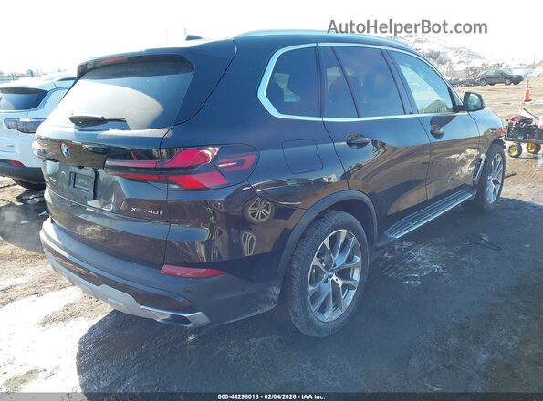 5UX23EU05S9X53429 2025 BMW X5 Черный Задняя правая четверть