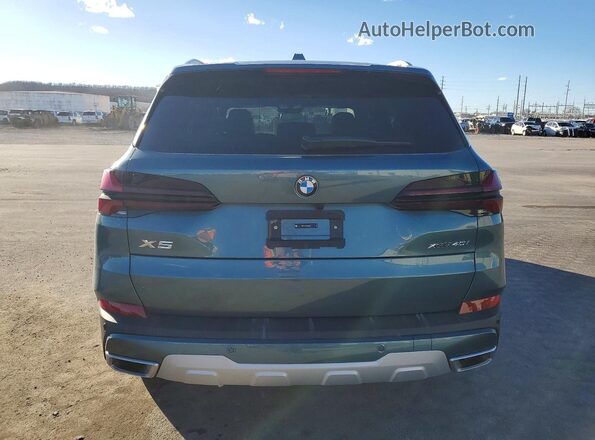 5UX23EU07S9000243 2025 BMW X5 Teal Widok z tyłu