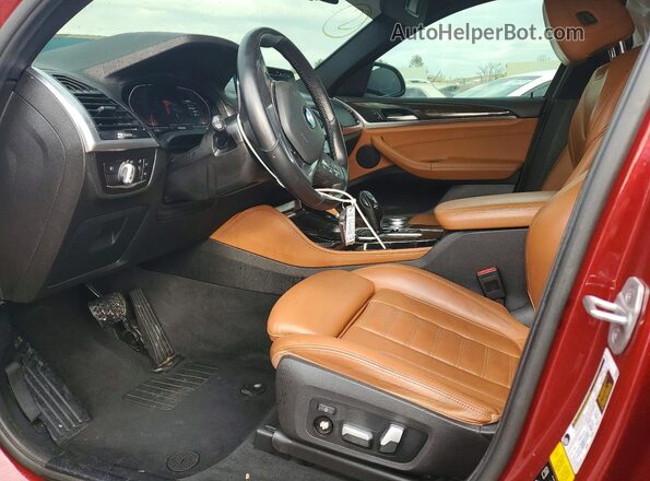 5UX2V1C06M9G94367 2021 BMW X4 Red Սալոնի դիմացի տեսք