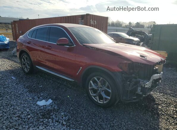 5UX2V1C06M9G94367 2021 BMW X4 Red Առջևի աջ