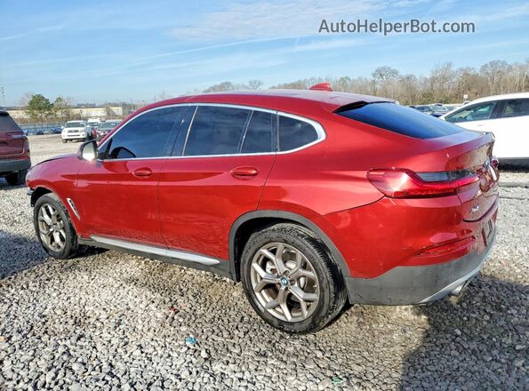 5UX2V1C06M9G94367 2021 BMW X4 Red Հետևի ձախ