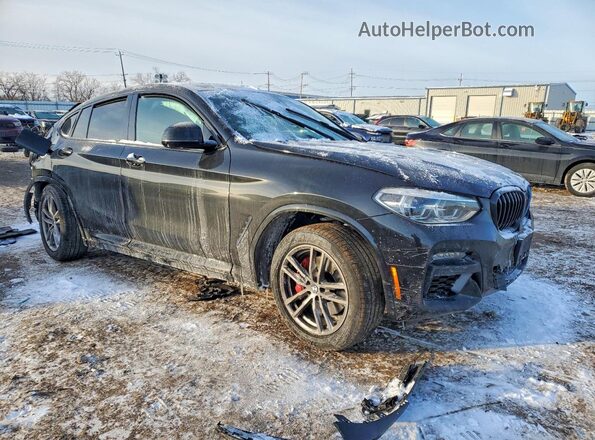 5UX2V5C04M9F41476 2021 BMW X4 Черный Передняя правая четверть