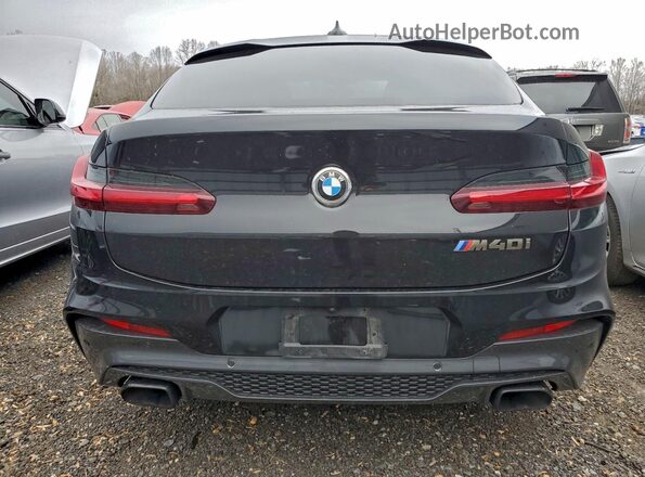 5UX2V5C07M9G28627 2021 BMW X4 Black Widok z tyłu