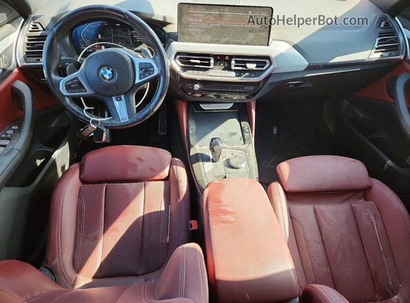 5UX33DT00N9M13481 2022 BMW X4 Серый Вид панели приборов