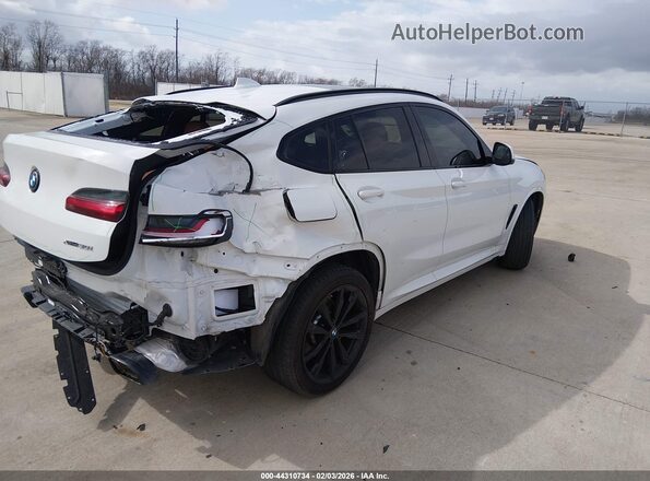 5UX33DT04P9P79107 2023 BMW X4 Белый Задняя правая четверть