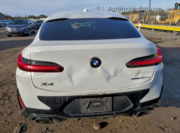 5UX33DT06P9R45790 2023 BMW X4 White Вид ззаду
