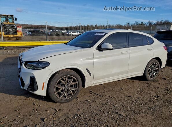 5UX33DT06P9R45790 2023 BMW X4 White Передня ліва чверть